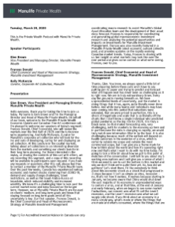 Economic Update & Insight to Canadian Fine Art - Podcast transcript