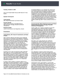Applying an environmental, social, and governance (ESG) lens to our macroeconomic and investment analysis - Podcast transcript
