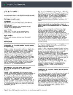 Stratégies d’affaires pour les petites et moyennes entreprises : Emerging into the “new” normal - Transcription du balado