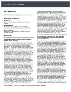 Revue de l’économie et regard sur les beaux-arts canadiens - Transcription du balado