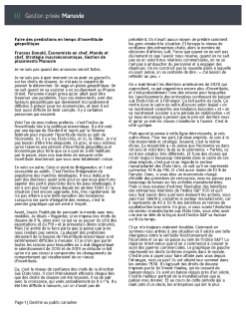 Faire des prédictions dans un contexte d’incertitude géopolitique - Transcription de la vidéo