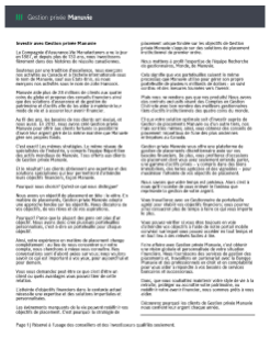 Qu'est-ce que Gestion privée Manuvie - Transcription de la vidéo